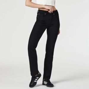 Mavi Women's Jeans Maria High Rise Flare Jeans in Black La Blue size 28